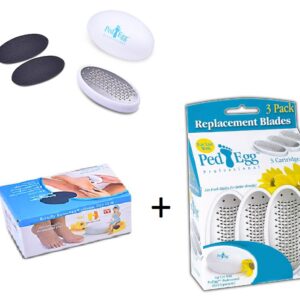 3 Yedek Başlıklı Ped Egg Topuk Törpüsü