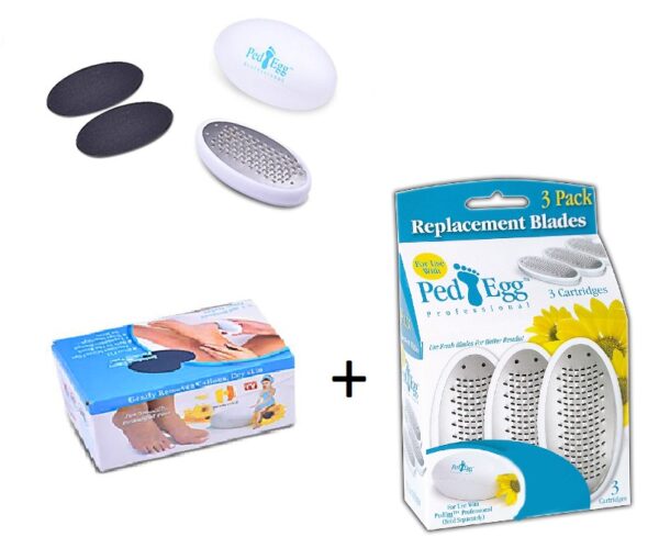 3 Yedek Başlıklı Ped Egg Topuk Törpüsü