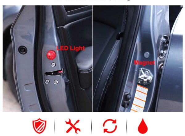 Araba Kapı Açma Sensörlü İkaz Lambası LED