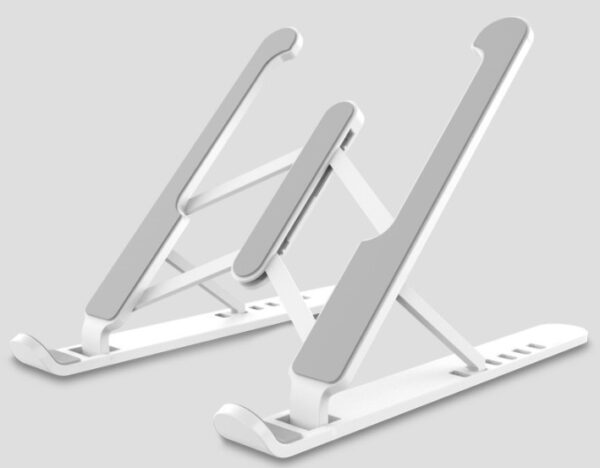 Plastik Yükseklik Ayarlı Laptop Standı Beyaz
