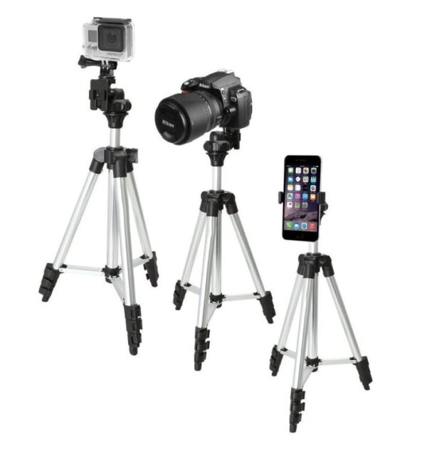 Telefon ve Kamera Tutucu Tripot Ayak 140 cm (Telefon Tutuculu)