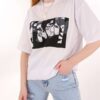 Beyaz Anime Baskılı Tshirt