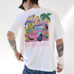 Beyaz Auto Repair Baskılı Tshirt