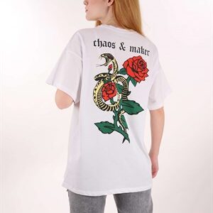 Beyaz Chaos Maker Tshirt