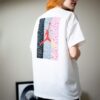 Beyaz Damla Sırt Baskı Tshirt