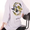 Beyaz Fish Yin Yang Oversize Tshirt
