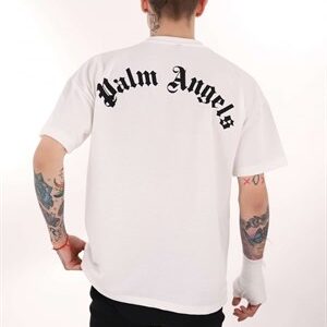Beyaz Palm Angels Iki Iplik Tshirt