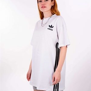 Beyaz Yanı Şeritli Unisex Tshirt