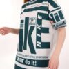 Beyaz Yeşil Baskılı Do It Unisex Tshirt