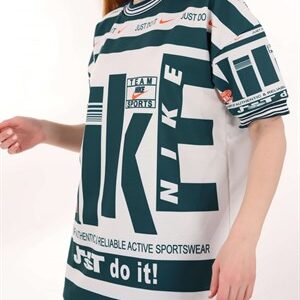 Beyaz Yeşil Baskılı Do It Unisex Tshirt