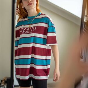 Bordo Guess Oversize Tshirt