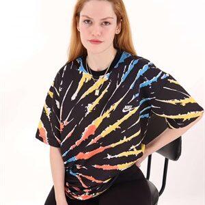 Çok Renkli Boya Desen Unisex Tshirt