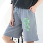 Füme Neon Dragon Bermuda Şort