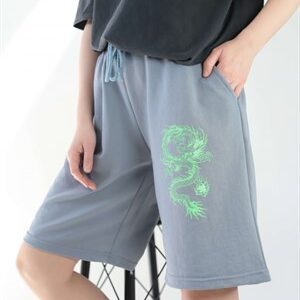 Füme Neon Dragon Bermuda Şort