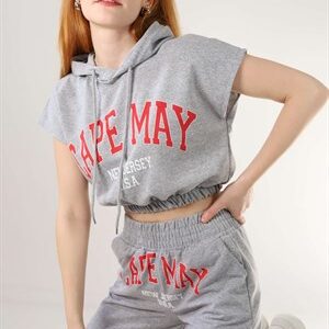 Gri Cape May Şortlu Eşofman Takımı