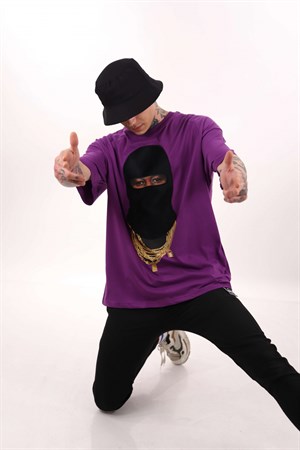Mor Kar Maskesi Man Tshirt