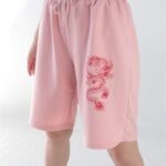 Pembe Neon Dragon Bermuda Şort