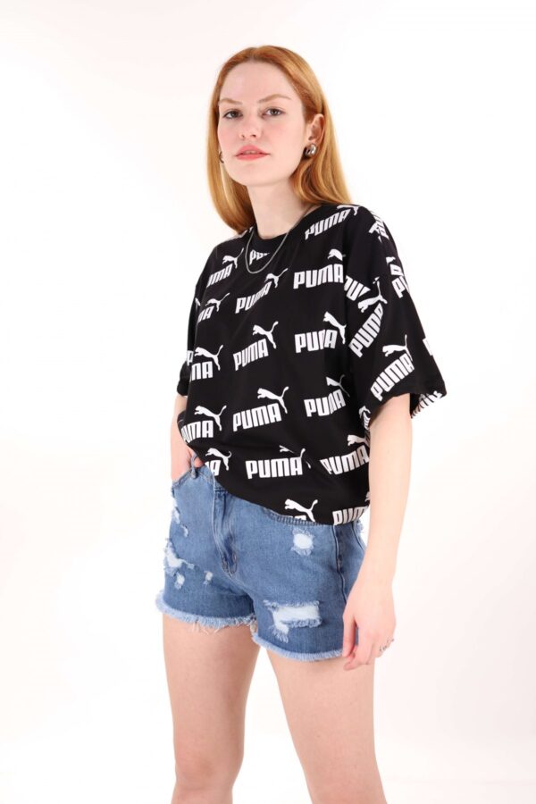 Siyah Çoklu Baskı Unisex Tshirt