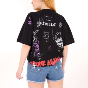 Siyah Drunk Again Tshirt