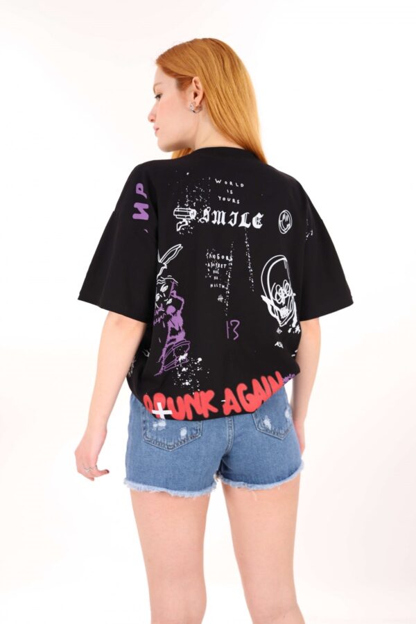 Siyah Drunk Again Tshirt