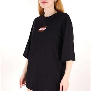 Siyah Oldlovers Nakışlı Tshirt