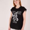 Siyah Rebel Tour Kolsuz Tshirt