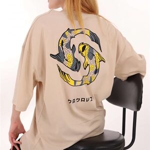 Vizon Fish Yin Yang Oversize Tshirt