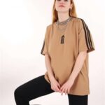 Vizon Üç Şerit Unisex Tshirt