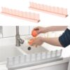 BUFFER® 2 ADET Vantuzlu Kauçuk Sıvı Su Sızdırmaz Mutfak Banyo Duş Bariyeri Lavabo Kenar Tutucu Set BUFFER® 2 ADET Vantuzlu Kauçuk Sıvı Su Sızdırmaz Mutfak Banyo Duş Bariyeri Lavabo Kenar Tutucu Set