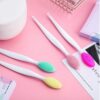 BUFFER® 2 Adet Dudak Fırçası Peeling Etkili Gözenek  Siyah Nokta Temizleyici Akne Giderici Çift Yönlü Fırça
