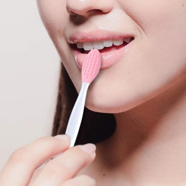 BUFFER® 2 Adet Dudak Fırçası Peeling Etkili Gözenek  Siyah Nokta Temizleyici Akne Giderici Çift Yönlü Fırça