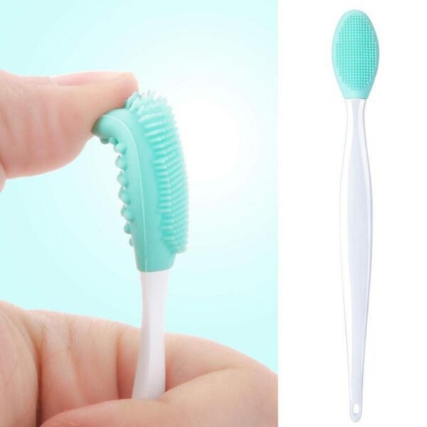 BUFFER® 2 Adet Dudak Fırçası Peeling Etkili Gözenek  Siyah Nokta Temizleyici Akne Giderici Çift Yönlü Fırça