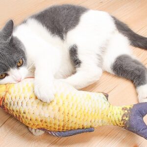 Kedi Oyuncağı Hareketli Şarjlı Peluş Balık