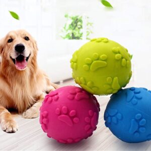Köpek Isırma Topu Pati Desenli Büyük
