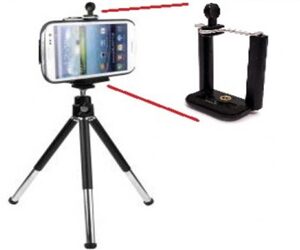 Telefon ve Kamera Tutucu Tripot Ayak 20 cm (Telefon Tutuculu)