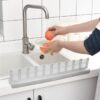 BUFFER® Vantuzlu Kauçuk Sıvı Su Sızdırmaz İzalasyon Mutfak Banyo Duş Bariyeri Lavabo Kenar Tutucu Set