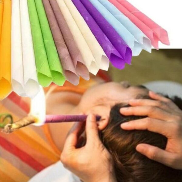 BUFFER® Evde Doğal Aromaterapi Kulak İçi Buşon Dış Kulak Bakım Aracı Kiri Temizleme Mumu Balmumu Wax 2li
