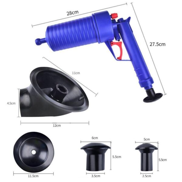 BUFFER® Mutfak Lavabo Banyo Tuvalet Klozet Tıkanıklığı Yüksek Hava Basınçlı Gider Açma Drenaj Pompa Makinesi