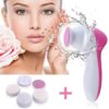 BUFFER® Pilli Yüz Cilt Temizleme Cihazı Siyah Nokta Peeling Fırça Seti Vücut Yüz Bakımı Masaj Aleti 5 in 1 BUFFER® Pilli Yüz Cilt Temizleme Cihazı Siyah Nokta Peeling Fırça Seti Vücut Yüz Bakımı Masaj Aleti 5 in 1
