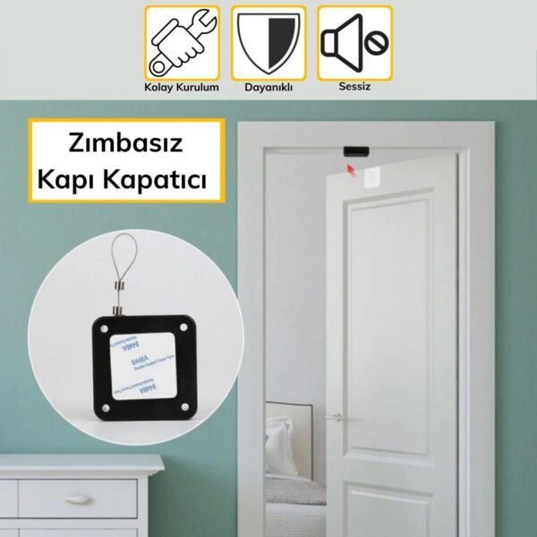 BUFFER® Yangına Dayanıklı Sıva Üstü Tüm Kapılar İçin Uygun Otomatik Kapanan Hızlı Otomatik Kapı Kapatıcı