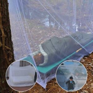 BUFFER® Kamp Balkon Bebek Park Yatak Beşik Çift Kişilik Cibinlik Tülü Pileli Hazır Çantalı Pratik Sineklik