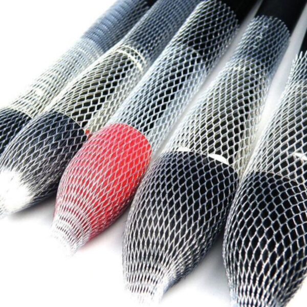 BUFFER® Makyaj Far Allık Kontür Eyeliner Fırça Malzemeleri Ürünleri Koruyucu File Kapak Örgü Kılıf Set 20li