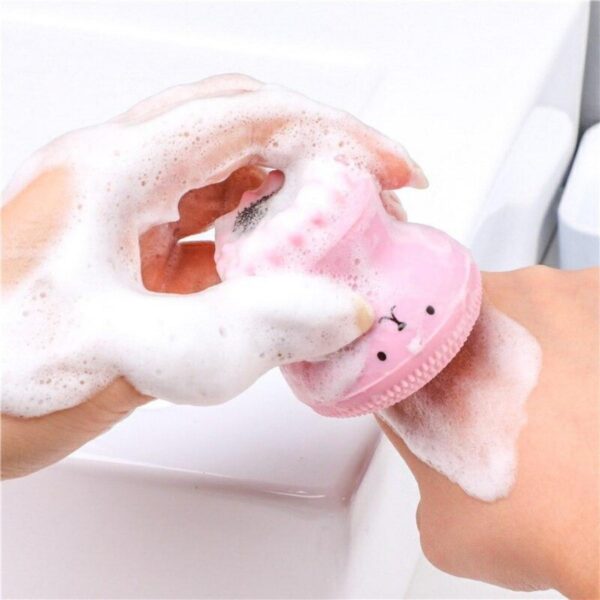 BUFFER® Peeling Etkili Mini El Yüz Cilt Temizleme Fırçası Silikon Temizlenmesi Kolay Siyah Nokta Giderici
