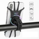 BUFFER® Universal Bisiklet Motosiklet Çocuk Arabası Silikon 360 Derece Telefon Tutucu Tüm Modellerle Uyumlu
