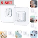 Geçmeli Klips Eşya Sabitleme Askısı 5 SET