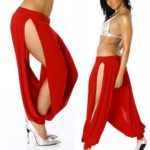 Terry Pau TP100911 Derin Yırtmaçlı Pantalon