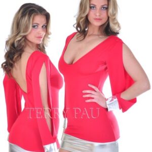 Terry Pau TP112118 Açık Kollu Mini Elbise