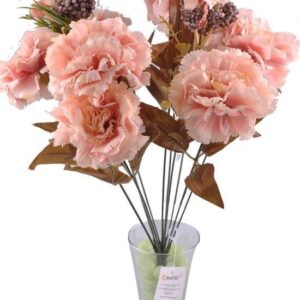 BUFFER® 11 Dallı 50 cm Karanfil Yapay Çiçek Yavruağzı-CK002YA