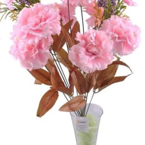 BUFFER® 11 Dallı 50 cm Karanfil Yapay Çiçek Pembe-CK002PE