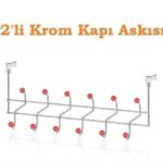 BUFFER® 12 li Krom Kapı Arkası Metal Askı